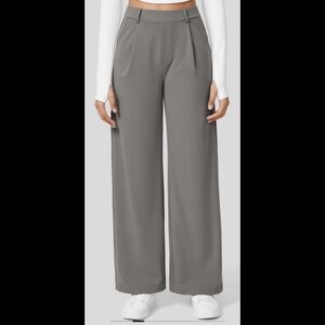 NWT- Halara Flex - high waisted plicated side pockets straight leg work pants